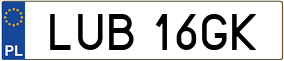 Truck License Plate